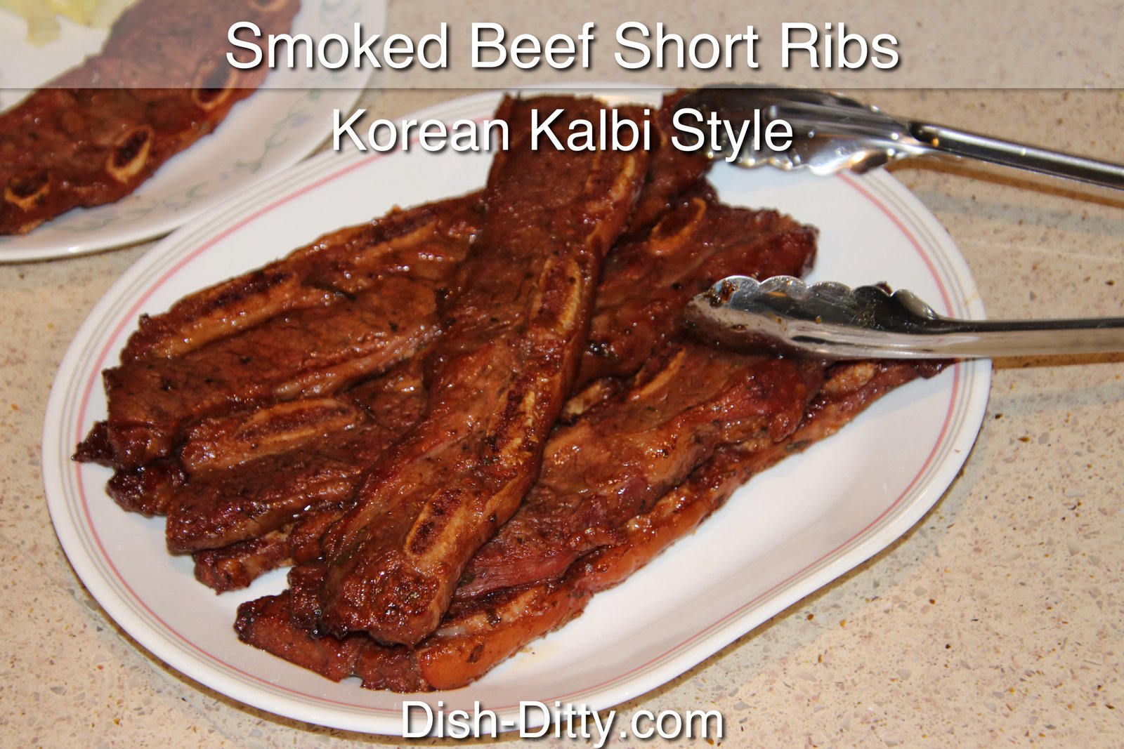 Smoked Beef Short Ribs Recipe (Korean Kalbi Style)