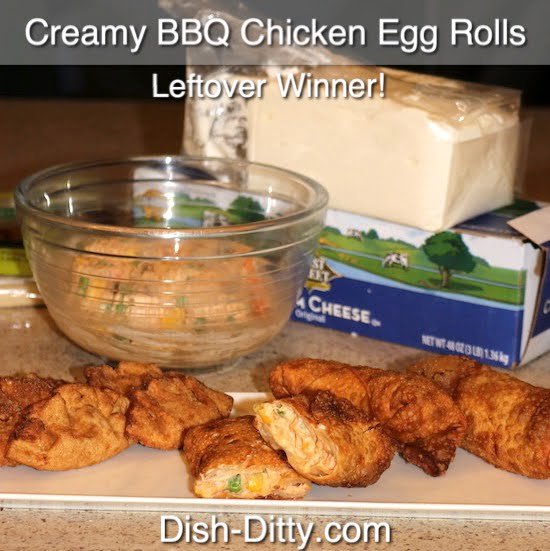 Creamy BBQ Chicken Egg Rolls