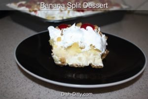 Banana Split Desert Recipe by Dish Ditty Recipes