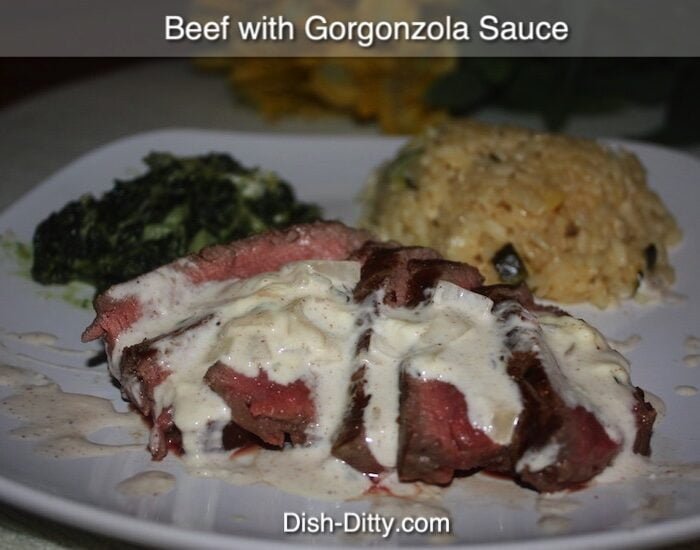 12 Days of Christmas Recipes… Day 4 – Beef Tenderloin with Gorgonzola Sauce