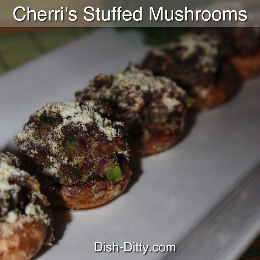 Cherri's Stuffed Mushrooms Recipe by Dish Ditty Recipes