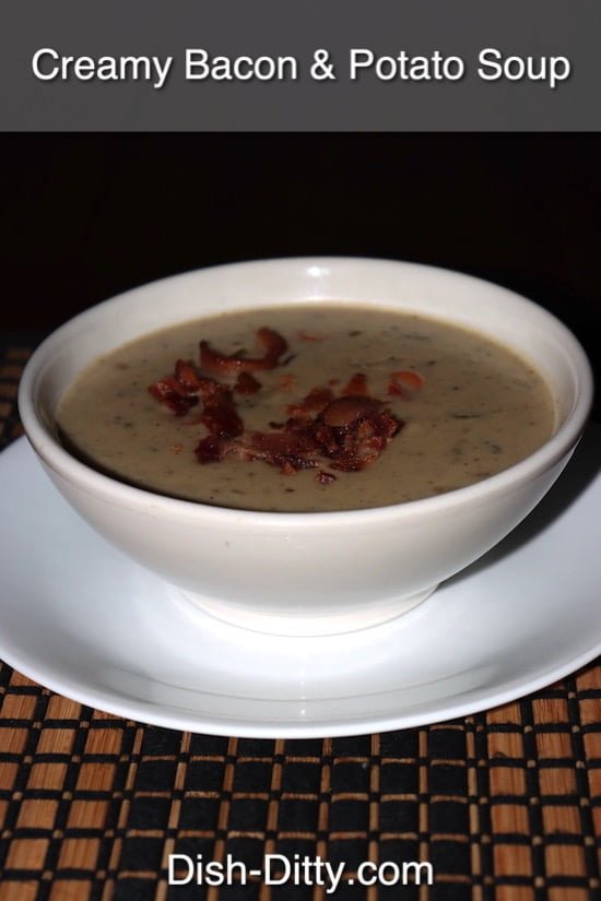 Creamy Potato & Bacon Soup Recipe by Dish Ditty Recipes