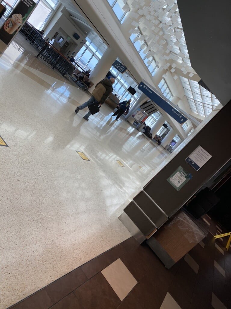 Empty airport