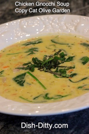 Copy Cat Olive Garden Chicken Gnocchi Soup Recipe