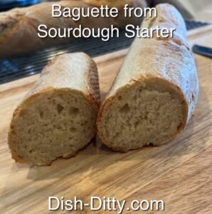 Baguette from Sourdough Starter