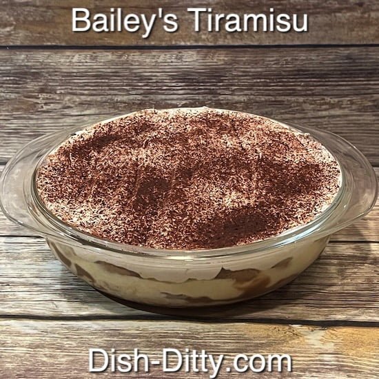 Bailey’s Irish Cream Tiramisu